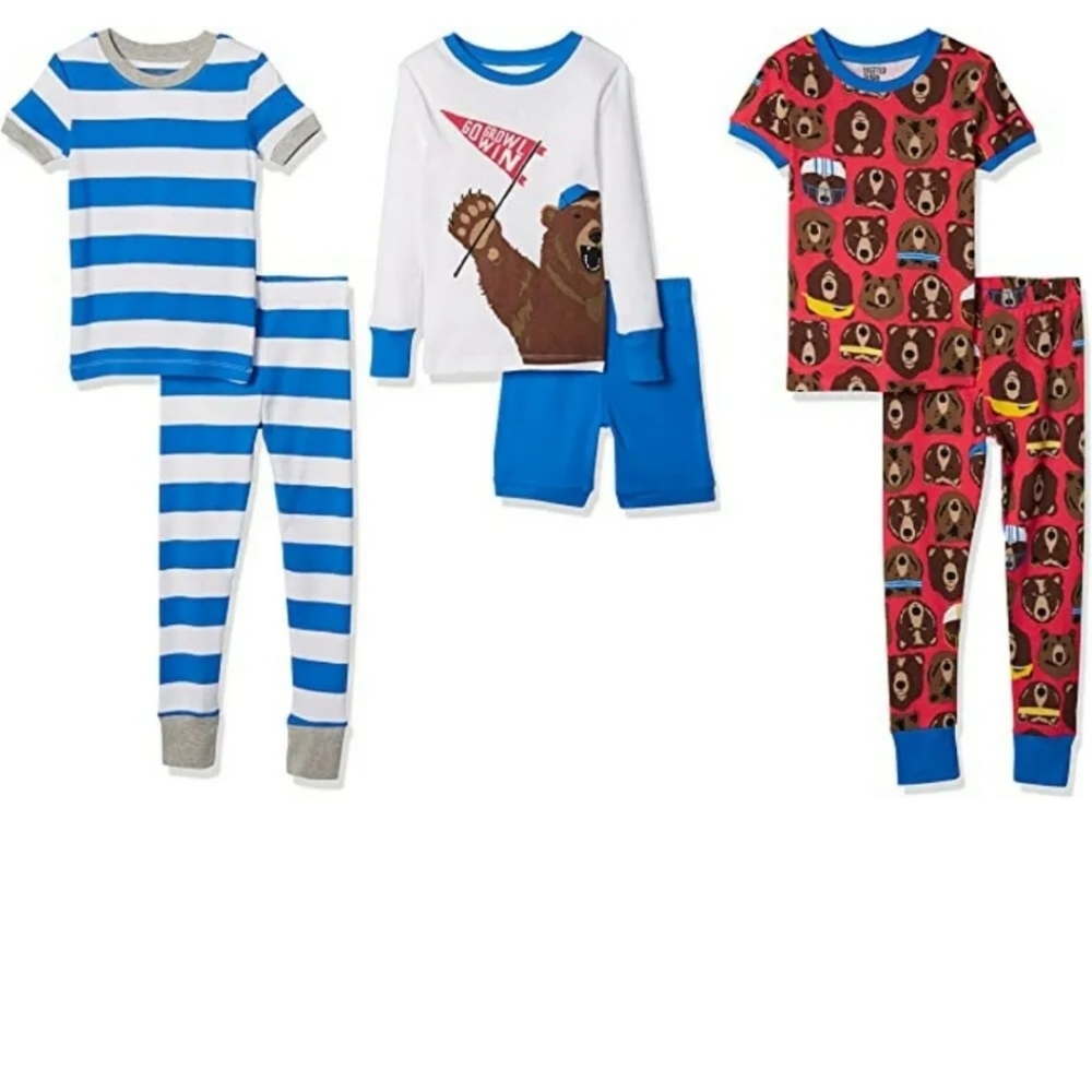 Boys' Snug-fit Cotton Pajamas Sleepwear Sets Sz 12 New